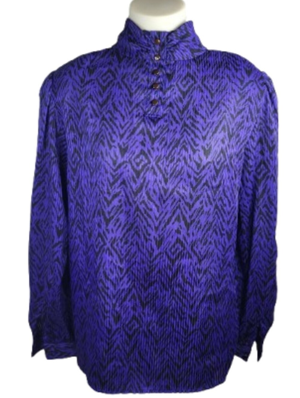 SK & Company Purple Silky Top Sz 16